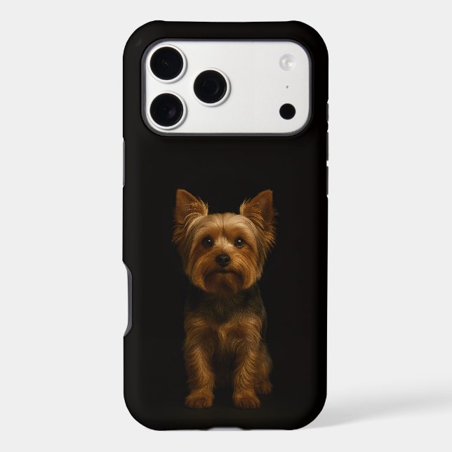 Black 4 Luxe iPhone 17 Pro Max, Yorkshire Terrier (Back)