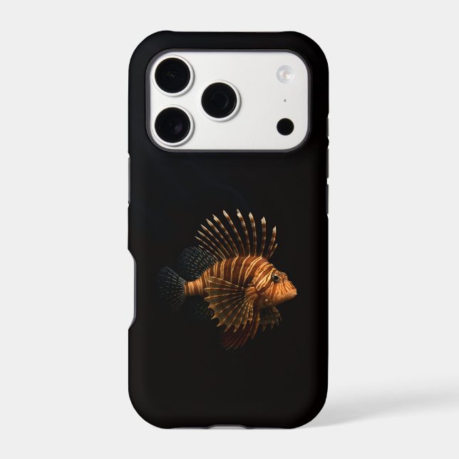 Black 4 Luxe iPhone 17 Pro, Red Lionfish (Back)