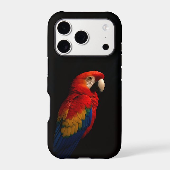 Black 4 Luxe iPhone 17 Pro, Scarlet Parrot (Back)