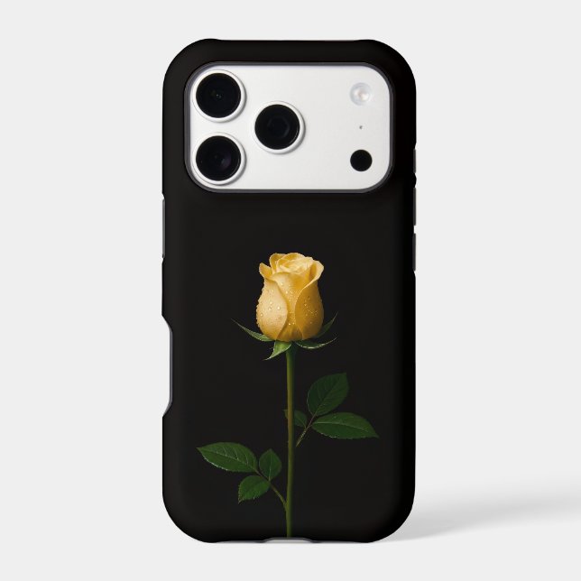 Black 4 Luxe iPhone 17 Pro, Sunlit Yellow Rose (Back)