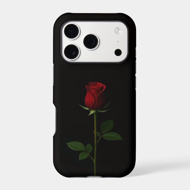 Black 4 Luxe iPhone 17 Pro, Velvet Red Rose (Back)