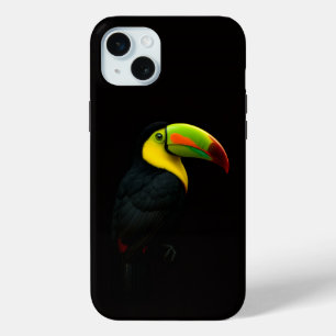 Black 4 Luxe, Keel Billed Tucan iPhone 15 Mini Case