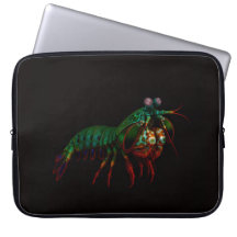 Black 4 Luxe Laptop Sleeve, Mantis Shrimp