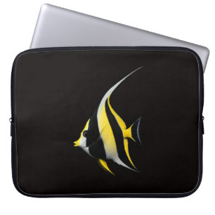 Black 4 Luxe Laptop Sleeve, Moorish Idol Sleeve