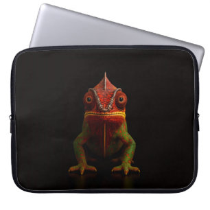 Black 4 Luxe Laptop Sleeve, Panther Chameleon Sleeve