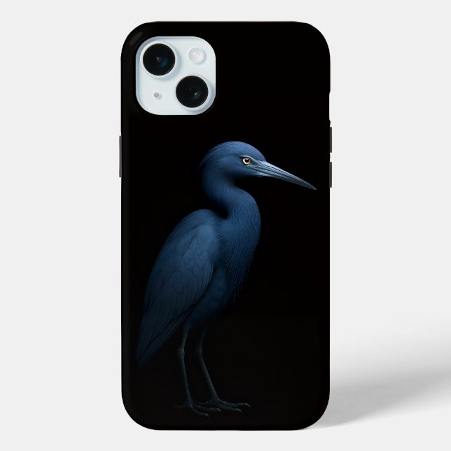 Black 4 Luxe, Little Blue Heron iphone 15 Plus Case-Mate iPhone Case (Back)