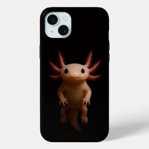 Black 4 Luxe, Mexican Axolotl iPhone 15 Mini Case