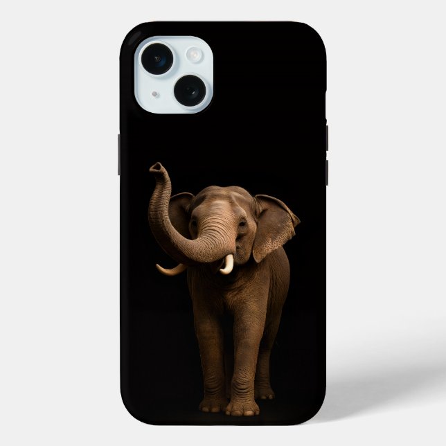 Black 4 Luxe, Mighty Elephant iPhone 15 Plus Case-Mate iPhone Case (Back)