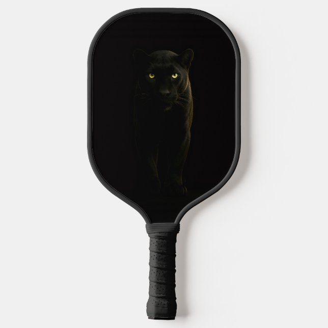 Black 4 Luxe Pickleball Paddle, Black Panther Paddle (Back)