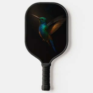 Black 4 Luxe Pickleball Paddle, Flying Hummingbird Paddle