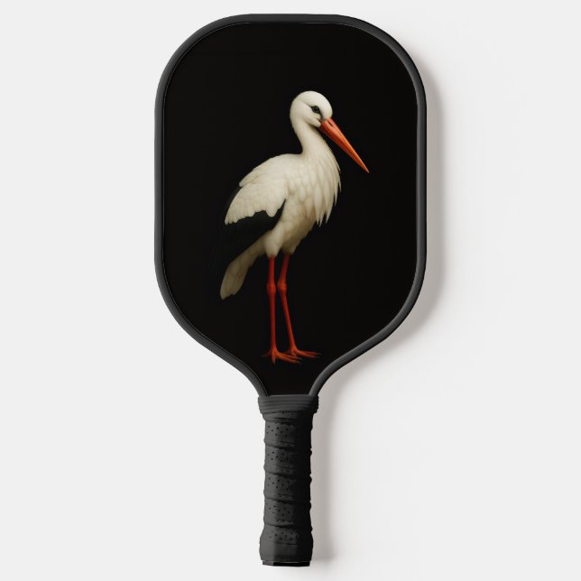 Black 4 Luxe Pickleball Paddle, Graceful Stork Pickleball Paddle (Back)