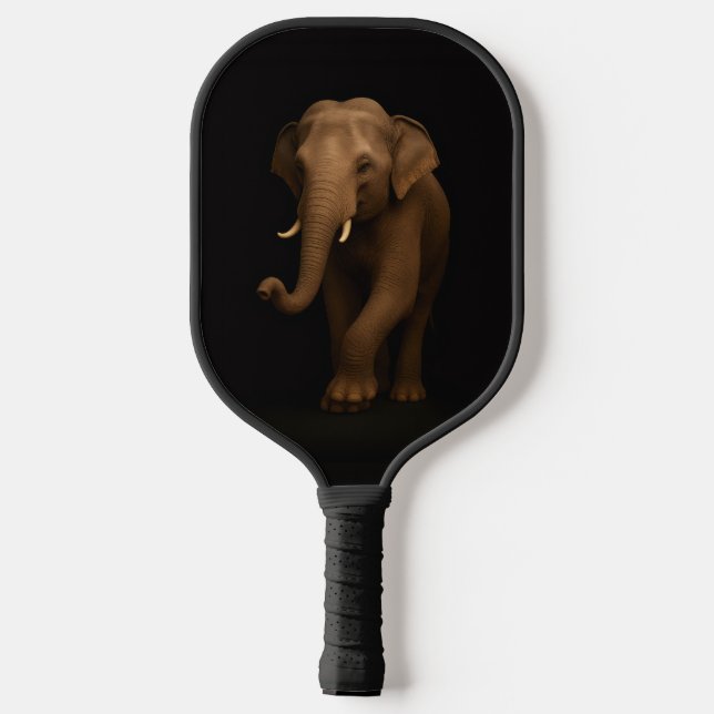 Black 4 Luxe Pickleball Paddle, Indian Elephant Pickleball Paddle (Back)