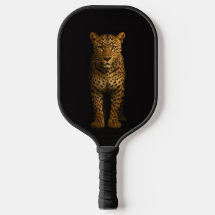 Black 4 Luxe Pickleball Paddle, Majestic Leopard Paddle