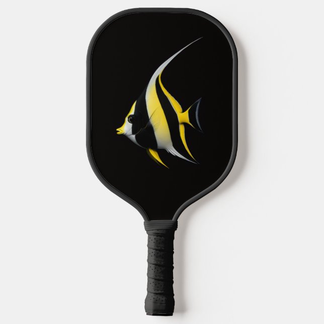 Black 4 Luxe Pickleball Paddle, Moorish Idol Pickleball Paddle (Back)