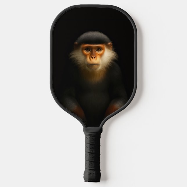 Black 4 Luxe Pickleball Paddle, Red Douc Langur Pickleball Paddle (Back)