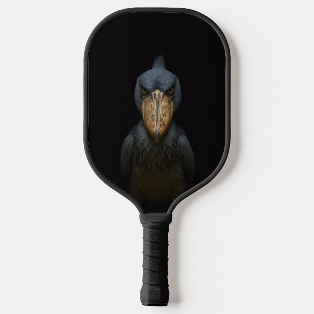 Black 4 Luxe Pickleball Paddle, Shoebill Bird Paddle (Back)