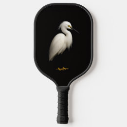 Black 4 Luxe Pickleball Paddle, Snowy Egret Pickleball Paddle