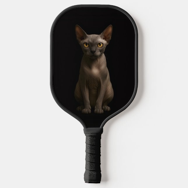 Black 4 Luxe Pickleball Paddle, Sphynx Cat Pickleball Paddle (Back)