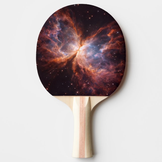 Black 4 Luxe ping pong paddle, Butterfly Nebula Paddle (Front)