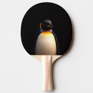 Black 4 Luxe ping pong paddle, Emperor Penguin Paddle