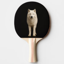 Black 4 Luxe ping pong paddle, Ivory Arctic Wolf