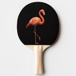 Black 4 Luxe ping pong paddle, Pink Flamingo Paddle