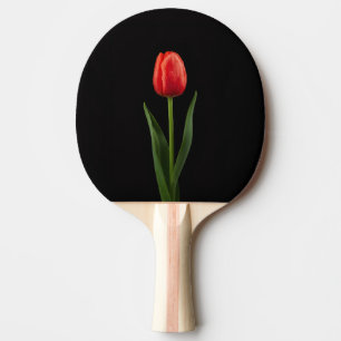 Black 4 Luxe ping pong paddle, Ruby Red Tulip Paddle