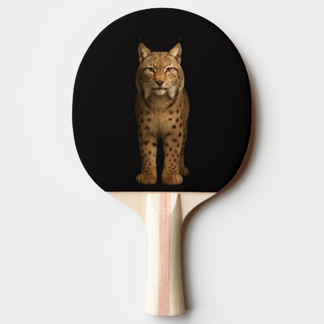 Black 4 Luxe ping pong paddle, Silent Lynx Paddle (Back)