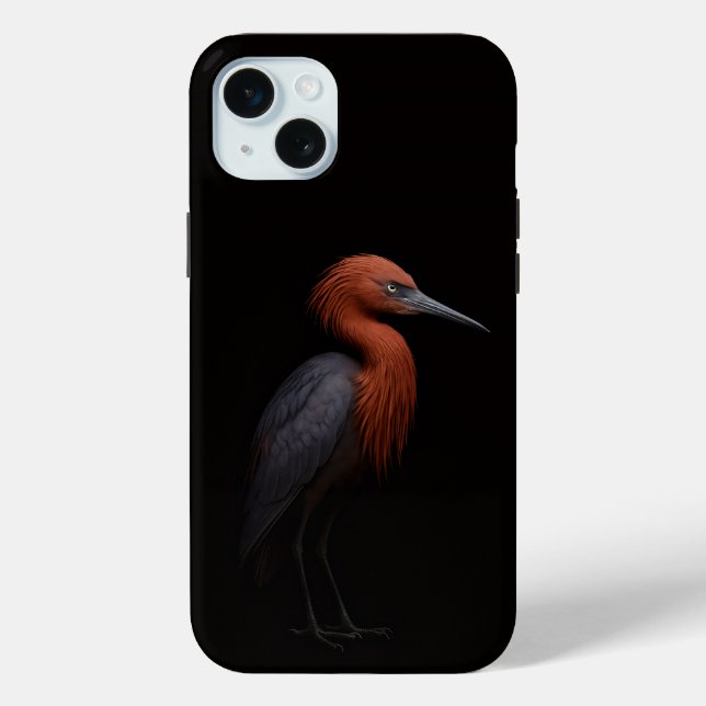 Black 4 Luxe, Reddish Egret iPhone 15 Plus Case-Mate iPhone Case (Back)