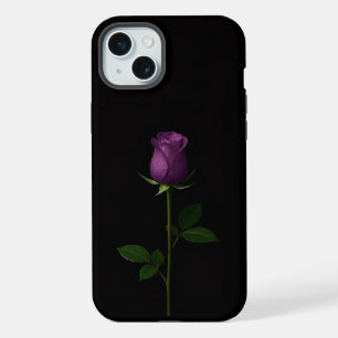 Black 4 Luxe, Royal Violet Rose iPhone 15 Plus Case