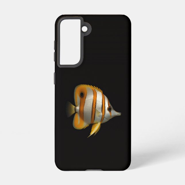 Black 4 Luxe Samsung Galaxy S21, Butterflyfish Samsung Galaxy S21 Case (Back)