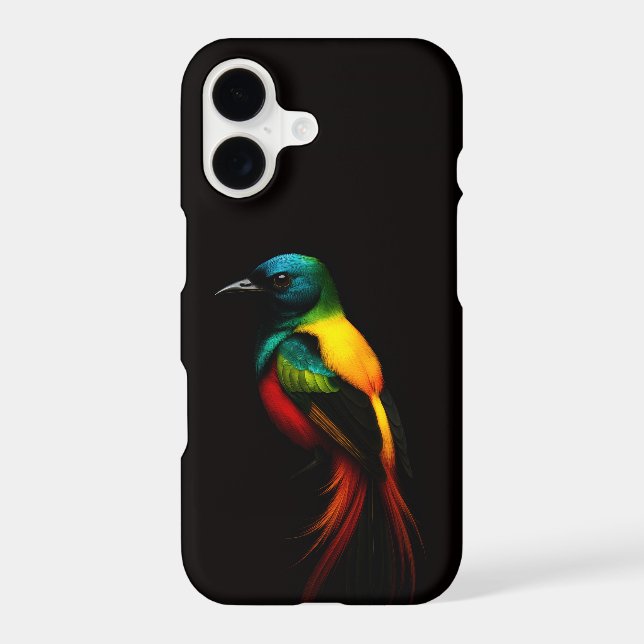 Black 4 Luxe Samsung Galaxy S21 Plus, Rainbow Bird S21+ Case (Back)