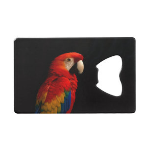 Black 4 Luxe Steel Bottle Opener Scarlet Parrot