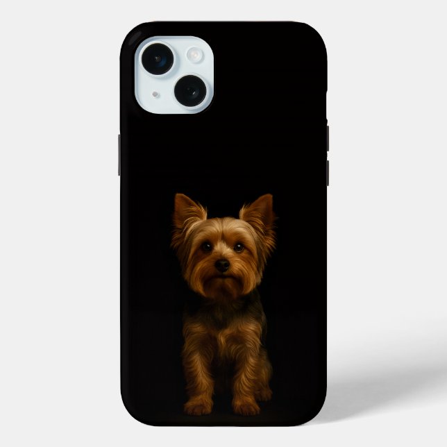 Black 4 Luxe, Yorkshire Terrier iPhone 15 Plus Case-Mate iPhone Case (Back)