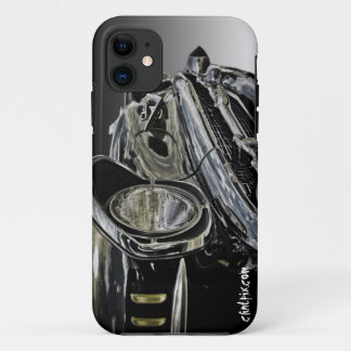Black '57 Chevrolet by Clintpix iPhone 11 Case