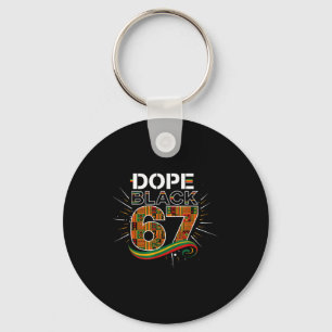 Black 67 Black History Month Six Seven Meme Key Ring
