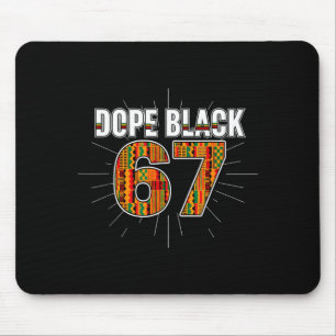 Black 67 Black History Month Six Seven Meme  Mouse Mat
