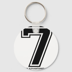 Black 7 key ring