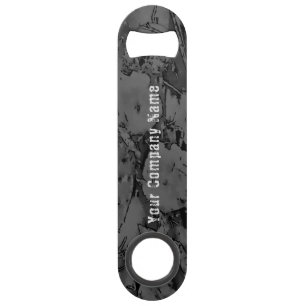 Black Abstract Bottle Opener
