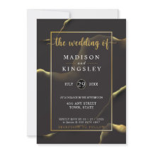 Black Abstract 🖤✨ Inky Alcohol Fab Budget Wedding