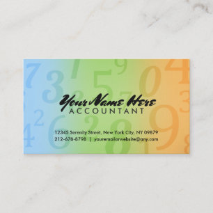 Black Accountant Business Cards