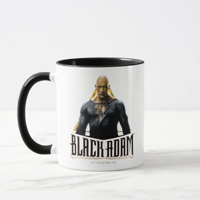Black Adam Character and Name Graphic Mug (Left)