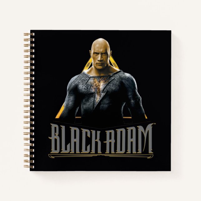 Black Adam Character and Name Graphic Notebook (Front)