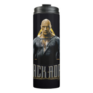 Black Adam Character and Name Graphic Thermal Tumbler