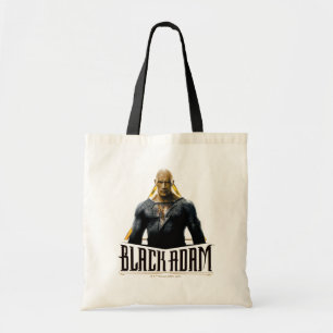 Black Adam Character and Name Graphic Tote Bag