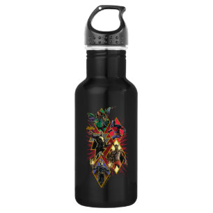 Black Adam Character Diamond Burst Graphic 532 Ml Water Bottle