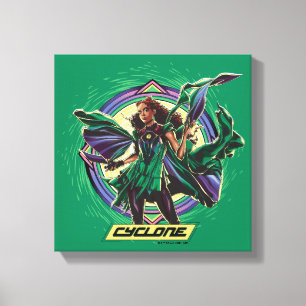 Black Adam   Cyclone Character Graphic Canvas Print