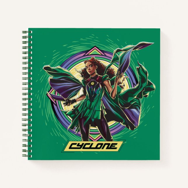 Black Adam | Cyclone Character Graphic Notebook (Front)