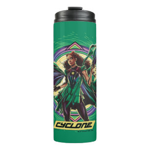 Black Adam Cyclone Character Graphic Thermal Tumbler