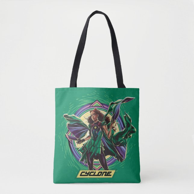 Black Adam | Cyclone Character Graphic Tote Bag (Front)